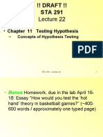 Chapter 11 Testing Hypothesis