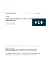 Propuesta de Una Estructura de Sueldos y Salarios para La Empresa