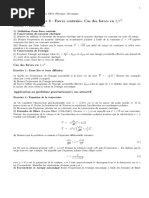 Chapitre 8: Forces Centrales. Cas Des Forces en 1/r