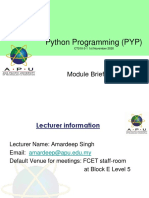 01 - Module Briefing