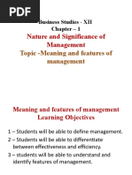 of Meaning and Features of MGT