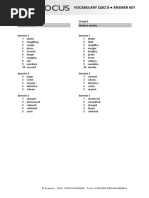 Focus3 2E Vocabulary Quiz Unit8 GroupA B ANSWERS