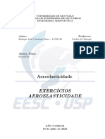 Exercicio AEROELASTICIDADE