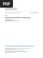 Saudi Aramco and The Politics of Cultural Heritage - Report PDF