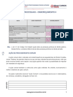 Peças Processuais - Endereçamento Ii: em Suma..