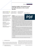 12-15 Sesiones de Terapia Focalizada en La Familia de Miklowitz para Cuidadores de Pacientes Bipolares