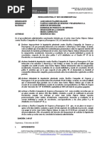 Comisión de La Oficina Regional Del Indecopi de Cajamarca Expediente 0074-2022/Cpc-Indecopi-Caj