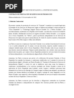 Contrato de Prestación de Servicios de Promoción