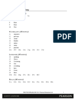 Entry Test Answer Key