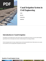 Canal Irrigation System in Civil Engineering