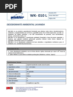 WK-010 L, FT - Desodorante Ambiental Lavanda - OK 2017