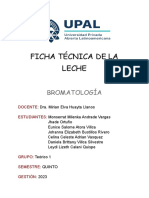 Ficha Tecnica Leche