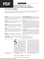 Predicting Treatment Response in Social Anxiety Disorder From Functional Magnetic Resonance Imaging