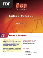 2factors of Monomials