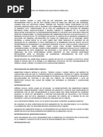 Desarrollo de Audiencia de Primera Declaracion de Sindicado