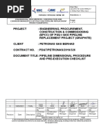 PLF-PRC-015 - R0 - Pipeline Dimensional Procedure and Pre-Execution Checklist