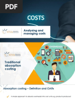 Analysing and Managing Costs