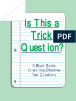 2 - A Short Guide To Writing Effective Test Questions