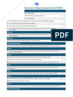 OSCE Checklist Newborn Baby Assessment NIPE