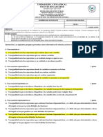 Examen Primer Periodo Tercer Año Bachillerato de Base Estructurada