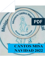 Cantos Misa Navidad 2022