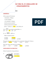 Preguntas para El II Simulacro de Conocimientos - Lic. Francisco Rojas C.