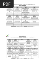 Mapa Curricular de Los PFG en Hidrocarburos