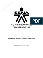 Informe Sobre Creación de Contenidos Comunicativos