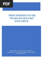 Procedimiento Trabajo Seguro Oxicorte