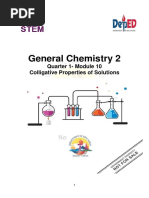 Module 10 Colligative Properties of Solutions