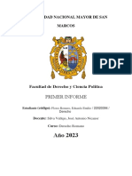 Informe Del Curso Derecho Romano (UNMSM)