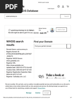 WHOIS Search Results