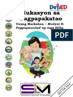 Edukasyon Sa Pagpapakatao: Unang Markahan - Modyul 8