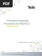 Telit NE310L2 Firmware Download Procedure Application Note r0