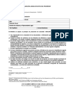 Declaración Jurada de Datos Del Proveedor