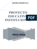 Proyecto Educativo Institucional Secundaria 23-24