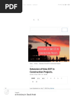 Extension of Time EOT in Construction Projects. - ConstructionPlacements
