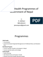 Class 16, 17 National Health Programmes of Nepal