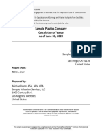 Calculation of Value