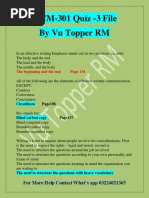 MCM301 Quiz-3 by Vu Topper RM