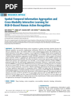 Spatial-Temporal Information Aggregation and Cross-Modality Interactive Learning For RGB-D-Based Human Action Recognition