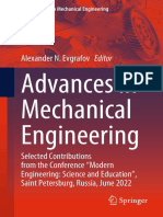 Advances in Mechanical Engineering Selected Contributions From The