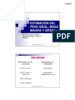 Estimacion Del Peso Ideal Masa Magra y G