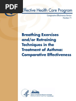 Breathing Exercises and - or Retraining Techniques in The Treatment of Asthma