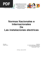 Normas Nacionales e Internacionales de Las Instalaciones Electricas