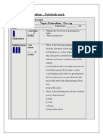 G10 - Federalism - Notebook Work 2023