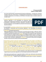 Comunicado - Encuentro Colectivo 23 y 24 de Marzo