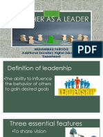 The Teacher As A Leader