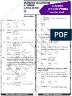 Banco de Examenes de Admision e Idepunp - Letras - Ciencias - Algebra