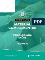 Material Complementar: Psicologia Da Saúde Resumos